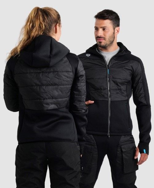 Arena Team Half-quilted Hooded Jacket Miesten Takit Monivärinen | 27365EBNQ