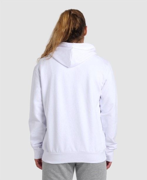 Arena Team Hooded Jacket Panel Naisten Takit Valkoinen | 73526LSPG