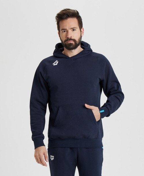 Arena Team Hooded Sweatshirt Panel Naisten Neulepuserot Laivastonsininen | 95217TXYI