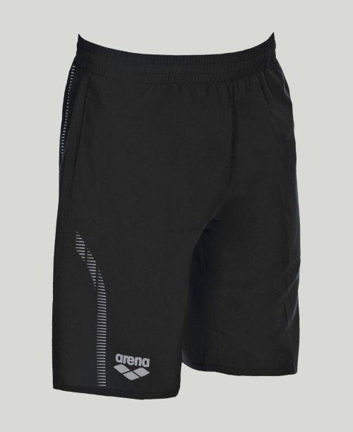 Arena Team Line Bermuda Short Miesten Shortsit Mustat | 67432SQTG