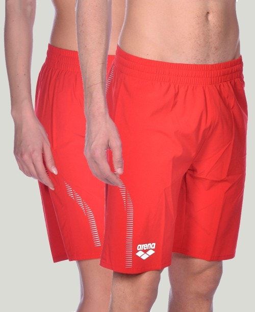 Arena Team Line Bermuda Short Miesten Shortsit Punainen | 52871KTXI