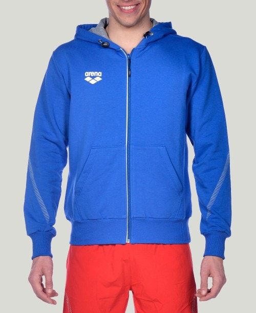 Arena Team Line Hooded Jacket Miesten Takit Kuninkaallinen Sininen | 29473XASZ