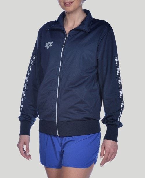 Arena Team Line Knitted Poly Jacket Miesten Takit Laivastonsininen | 15976ESTM