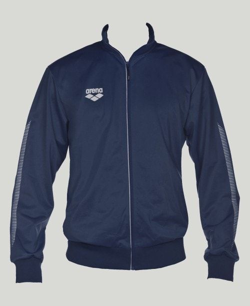 Arena Team Line Knitted Poly Jacket Miesten Takit Laivastonsininen | 15976ESTM