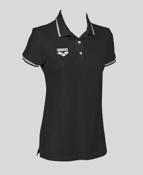 Arena Team Line Short Sleeve Polo Naisten Shortsit Mustat | 68394WNVZ