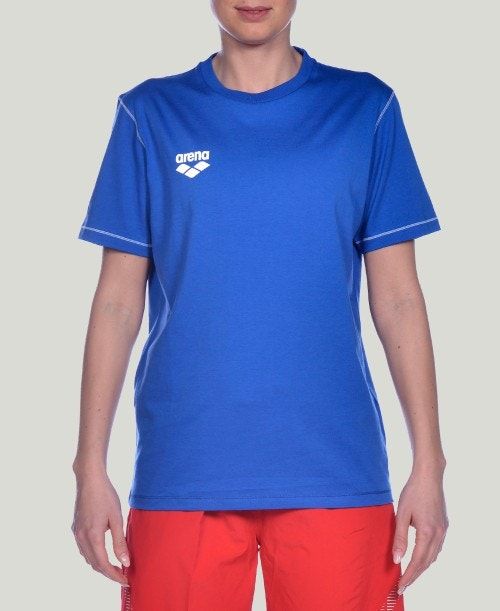 Arena Team Line Short Sleeve Tee Miesten Shortsit Kuninkaallinen Sininen | 23417NLJM