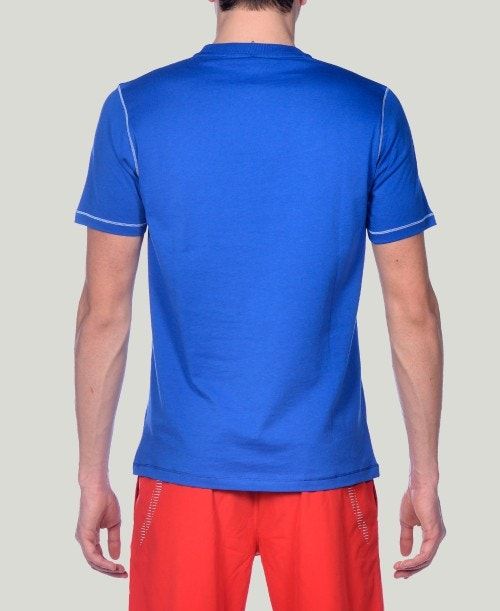 Arena Team Line Short Sleeve Tee Miesten Shortsit Kuninkaallinen Sininen | 23417NLJM