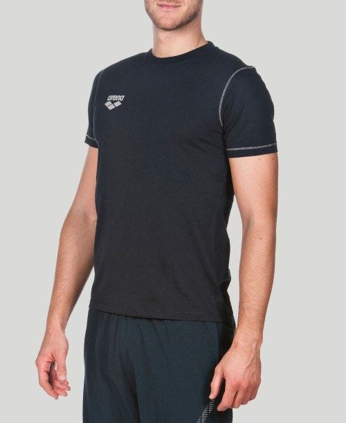 Arena Team Line Short Sleeve Tee Miesten Shortsit Laivastonsininen | 50273TFGI