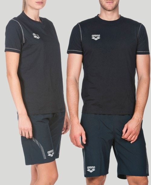 Arena Team Line Short Sleeve Tee Miesten Shortsit Laivastonsininen | 50273TFGI