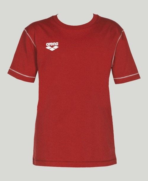 Arena Team Line Short Sleeve Tee Miesten Shortsit Punainen | 43926KVCT