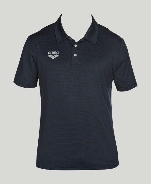 Arena Team Line Tech Short Sleeve Polo Miesten Shortsit Laivastonsininen | 03652YDSO