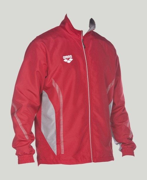 Arena Team Line Warm-up Jacket Miesten Takit Punainen Harmaat | 17025EOIG