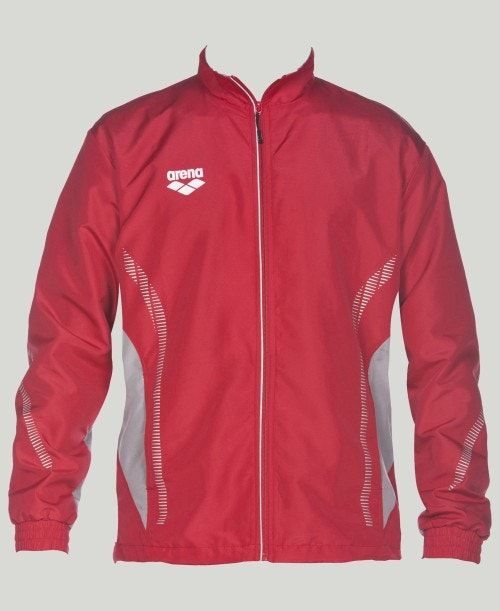 Arena Team Line Warm-up Jacket Miesten Takit Punainen Harmaat | 17025EOIG