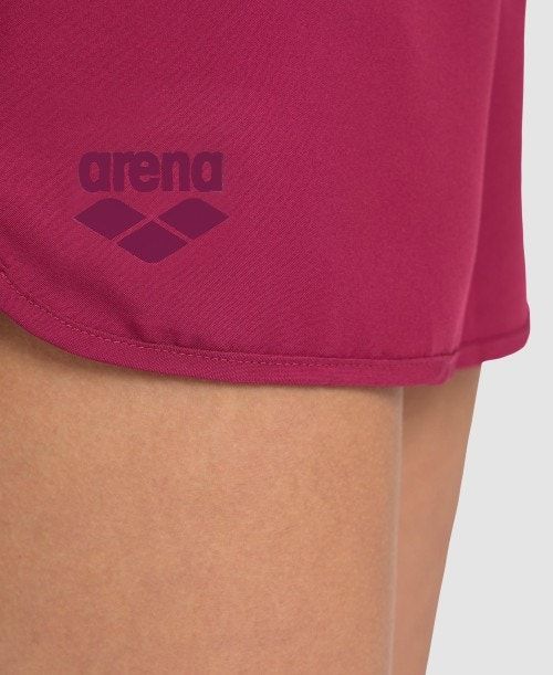 Arena Team Short Solid Naisten Shortsit Punainen | 85061QTEB