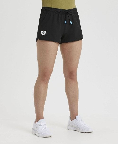 Arena Team Short Solid Naisten Shortsit Mustat | 68915QWUX