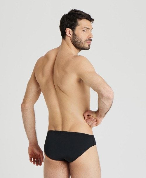 Arena Team Solid Brief Miesten Alushousut Mustat Valkoinen | 93672MTGI