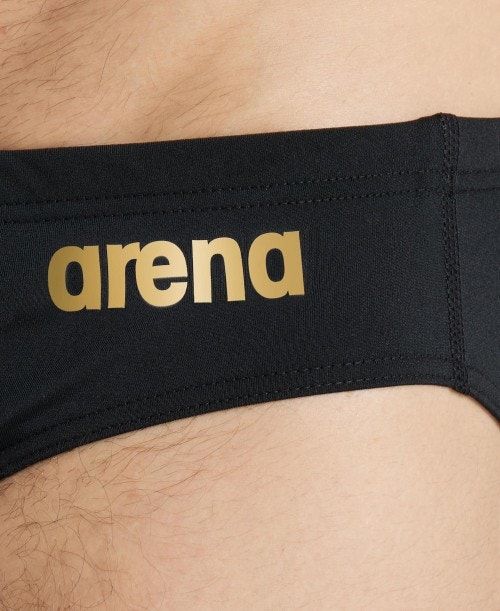 Arena Team Solid Brief Miesten Alushousut Mustat Kultaiset | 27805MKUJ