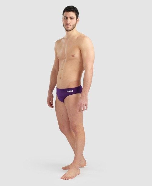 Arena Team Solid Brief Miesten Alushousut Violetit Valkoinen | 75028XFSR