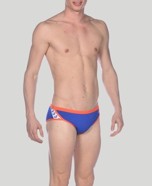 Arena Team Stripe Brief Miesten Alushousut Sininen Pinkki | 02369CIKA