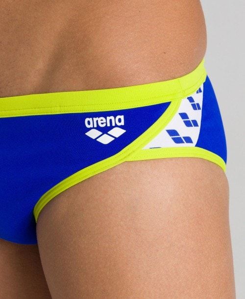 Arena Team Stripe Brief Miesten Alushousut Sininen Vihreä | 51249INBU