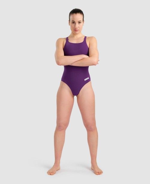 Arena Team Swim Pro Solid One Piece Naisten Body Violetit Valkoinen | 30891PLXD