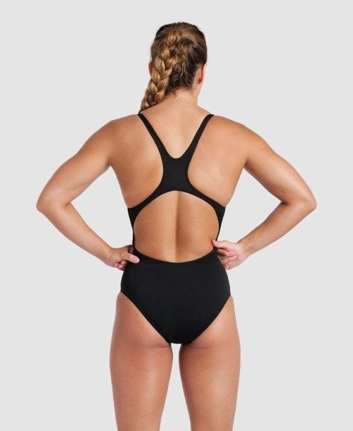 Arena Team Swim Pro Solid One Piece Naisten Body Mustat Valkoinen | 04819SMYK