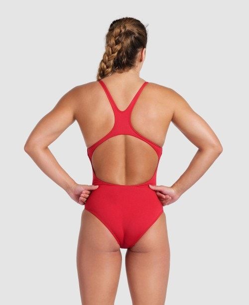 Arena Team Swim Pro Solid One Piece Naisten Body Punainen Valkoinen | 74185AREI