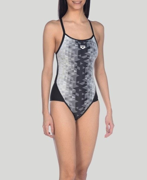 Arena Triangle Prism Superfly Back One Piece Naisten Body Mustat Monivärinen Mustat | 47058QBGP