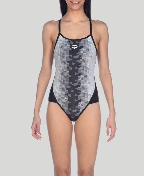 Arena Triangle Prism Superfly Back One Piece Naisten Body Mustat Monivärinen Mustat | 47058QBGP