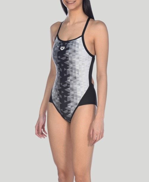 Arena Triangle Prism Superfly Back One Piece Naisten Body Mustat Monivärinen Mustat | 47058QBGP