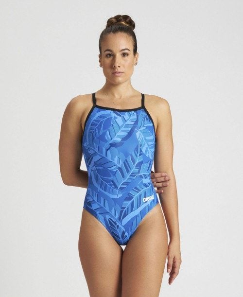 Arena Tropicals Light Drop Back One Piece Naisten Body Mustat Kuninkaallinen Sininen Monivärinen | 32671ORYW