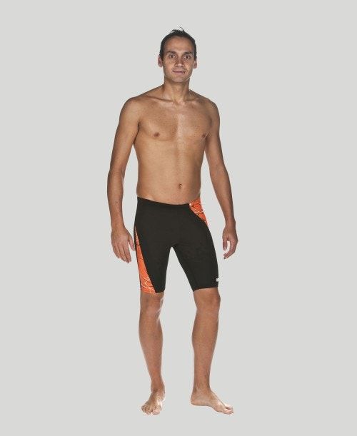 Arena Water Jammer - Maxlife Miesten Jammer Mustat Oranssi Mustat | 92751DWJQ