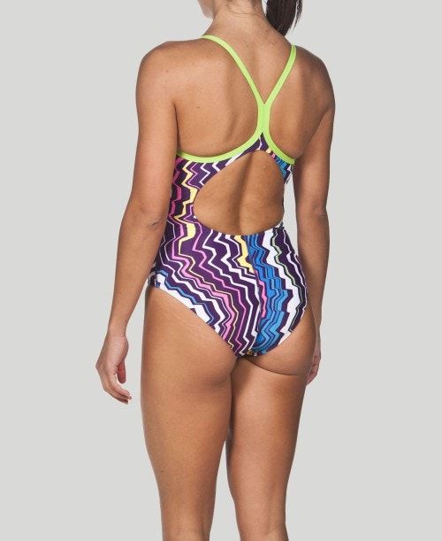 Arena Zig Zag Light Drop Back - Maxlife Naisten Uimapuvut Violetit | 32584YSVG